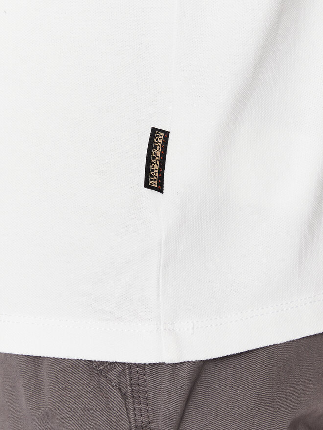 Napapijri Napapijri Poloshirt Ealis NP0A4H8B Weiß Regular Fit