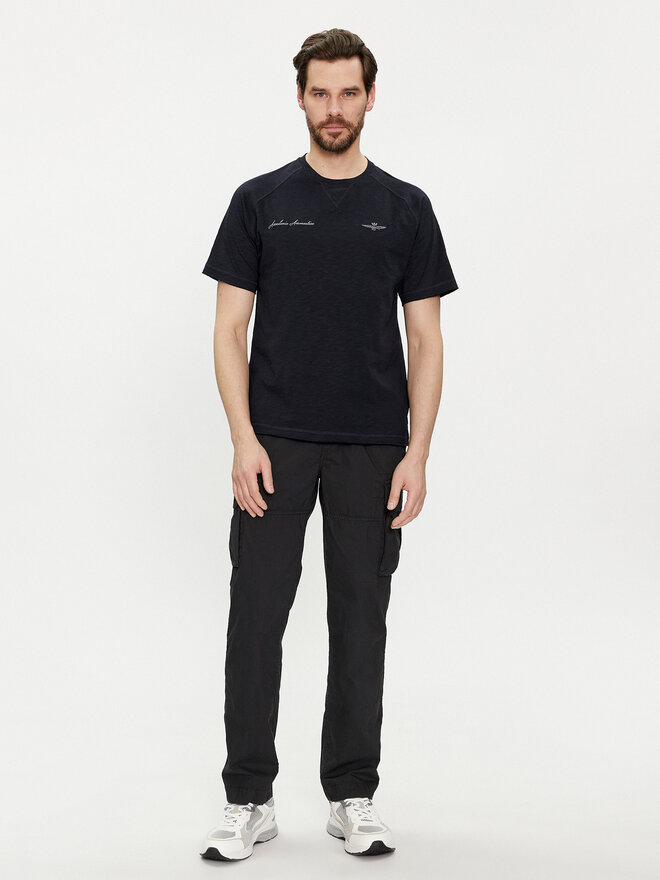 Aeronautica Militare Aeronautica Militare T-Shirt 241TS2199J628 Dunkelblau Regular Fit