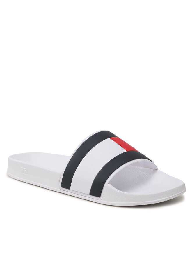 Tommy Hilfiger Klapki Tommy Hilfiger Rubber Th Flag Pool FM0FM04236 Biały