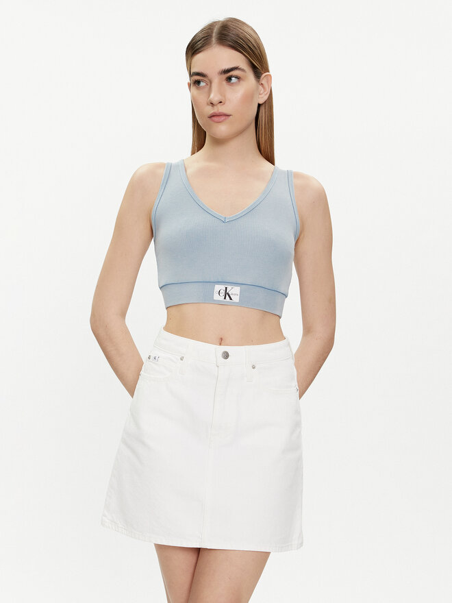 Calvin Klein Jeans Calvin Klein Jeans Top J20J223109 Himmelblau Slim Fit