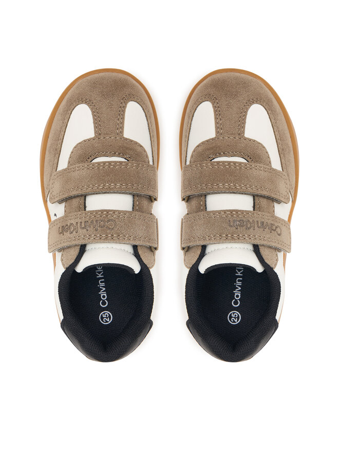Calvin Klein Sneakers Calvin Klein Low Cut Velcro Sneaker V1X9-83443-0318 M Beige