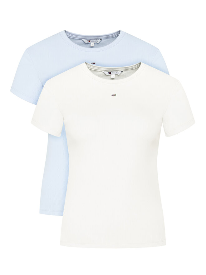 Tommy Jeans Tommy Jeans Set 2 majice DW0DW21430 Šarena Slim Fit