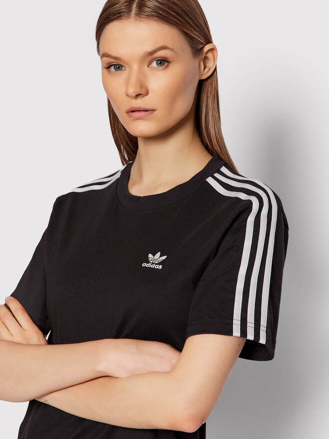 adidas adidas Marškinėliai HF7533 Juoda Regular Fit