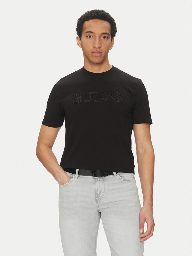 Guess Guess T-Shirt Z2YI11 J1314 Μαύρο Regular Fit