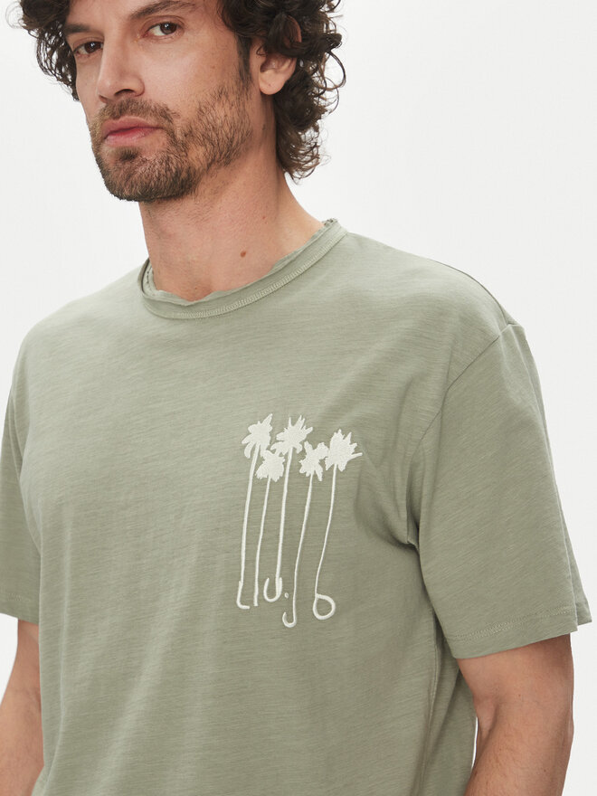 Liu Jo Liu Jo T-shirt QA5185 J7734 76206 Zelena Regular Fit