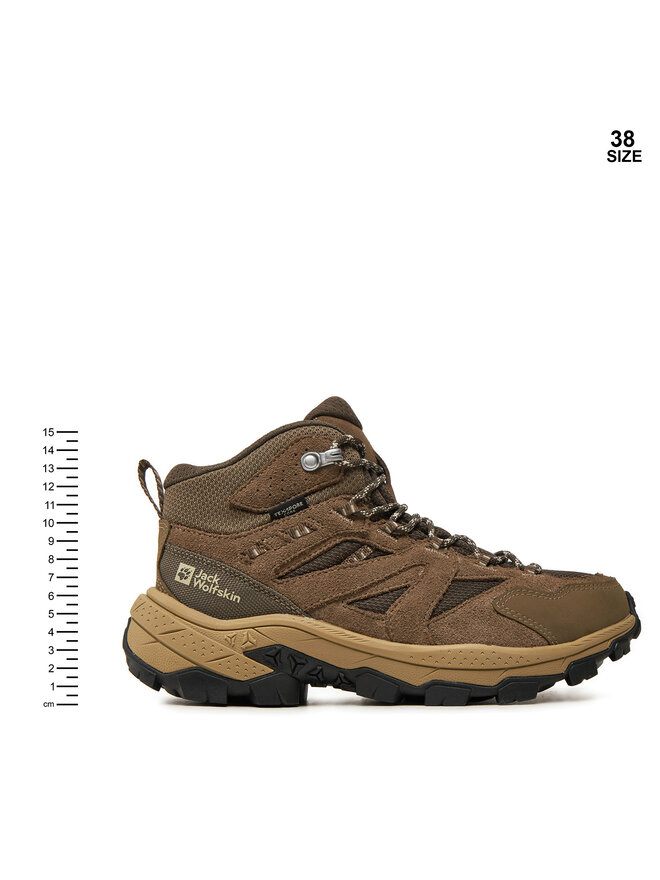 Jack Wolfskin Trekkingi Jack Wolfskin Vojo Tour Texapore Mid W A62071 Brązowy