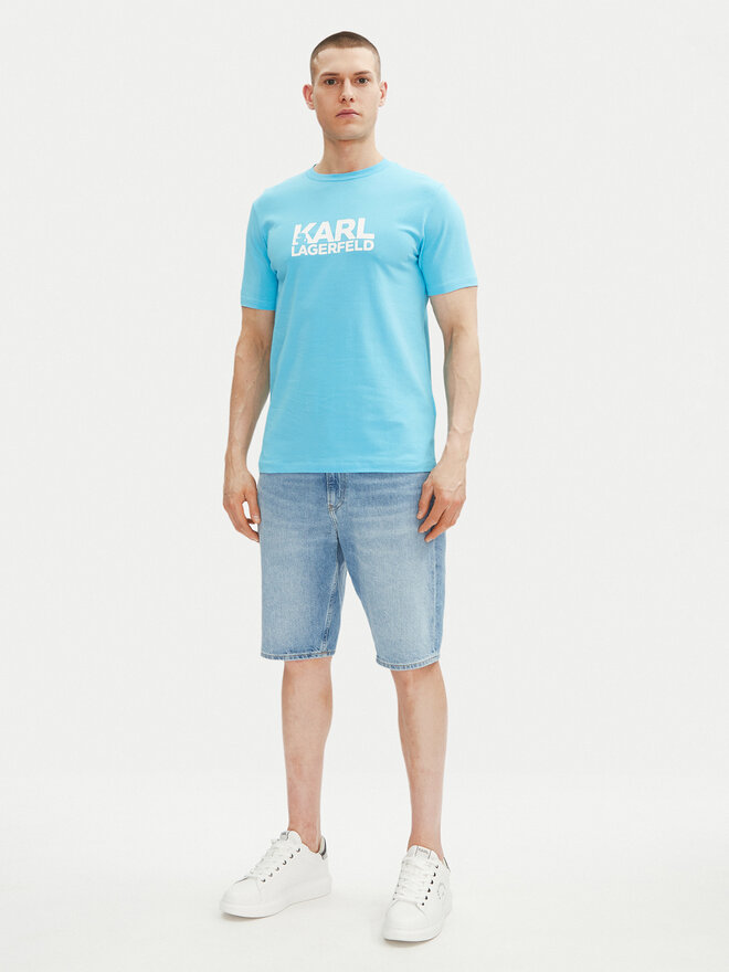 KARL LAGERFELD KARL LAGERFELD Camiseta 755087 552235 Celeste Regular Fit