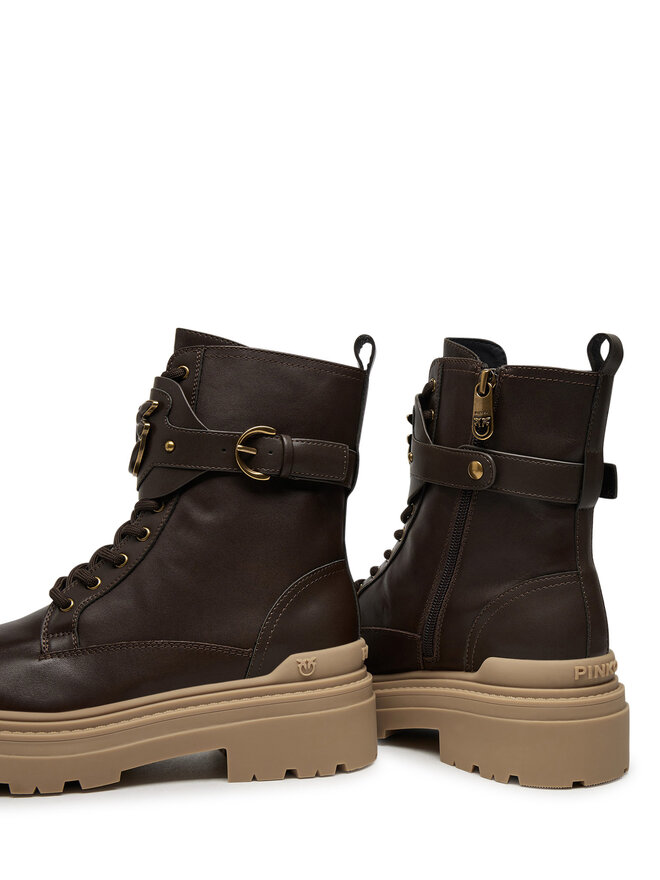 PINKO Trapper stila apavi PINKO MIA 07 SD0147 P001 L56 Brūns