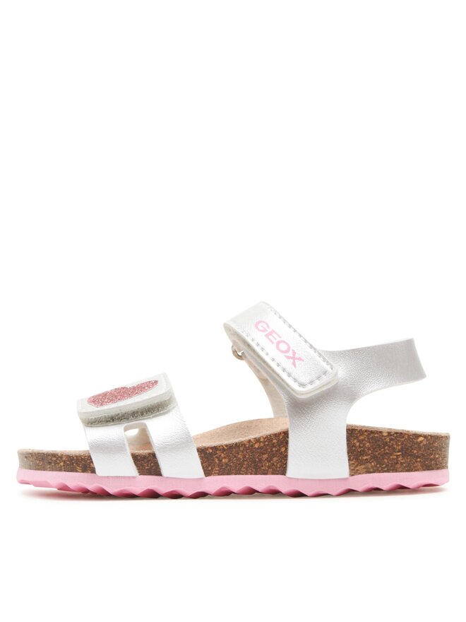 Geox Mädchen B Chalki Girl Sandalen - Flache Sommersandalen