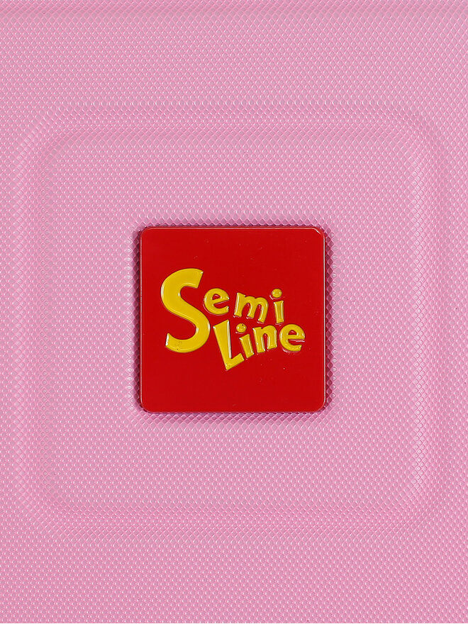 Semi Line Самолетен куфар за ръчен багаж Semi Line T5941-1 Розов