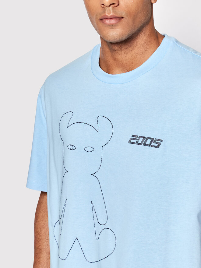 2005 2005 Футболка Unisex Horned Блакитний Relaxed Fit