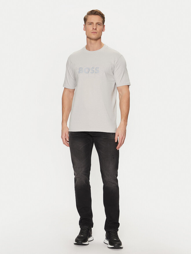 BOSS BOSS Camiseta 50531271 Gris Regular Fit