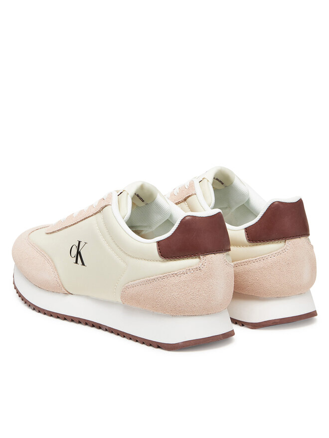 Calvin Klein Jeans Sportcipők Calvin Klein Jeans Runner Laceup Mg Nylon Mix YW0YW01828 Ekru