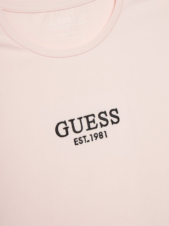 Guess Guess Marškinėliai J4BI34 J1314 Rožinė Boxy Fit
