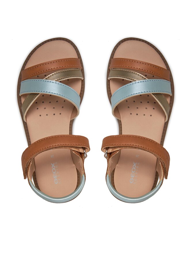 Geox Sandály Geox J Sandal Karly Girl J5235D 054AJ C5BF3 S Béžová