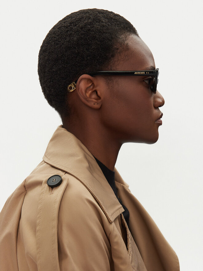 JACQUEMUS Okulary przeciwsłoneczne JACQUEMUS JAC42C1SUN Czarny