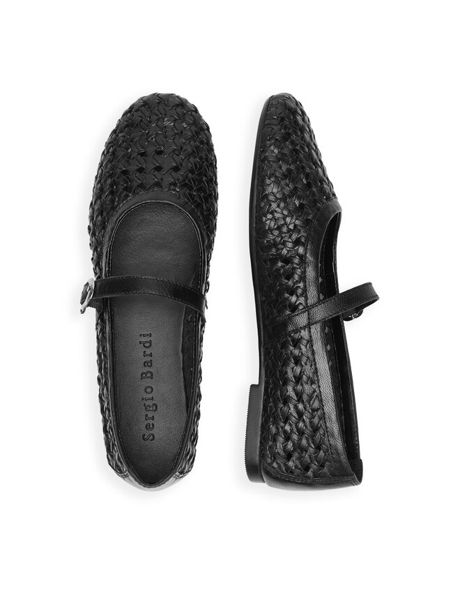 Sergio Bardi Балеринки Sergio Bardi WI45-F1104-01SB Черен