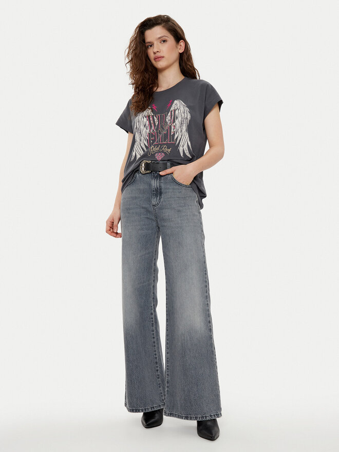 JJXX JJXX Camiseta Wilma 12274694 Gris Boxy Fit