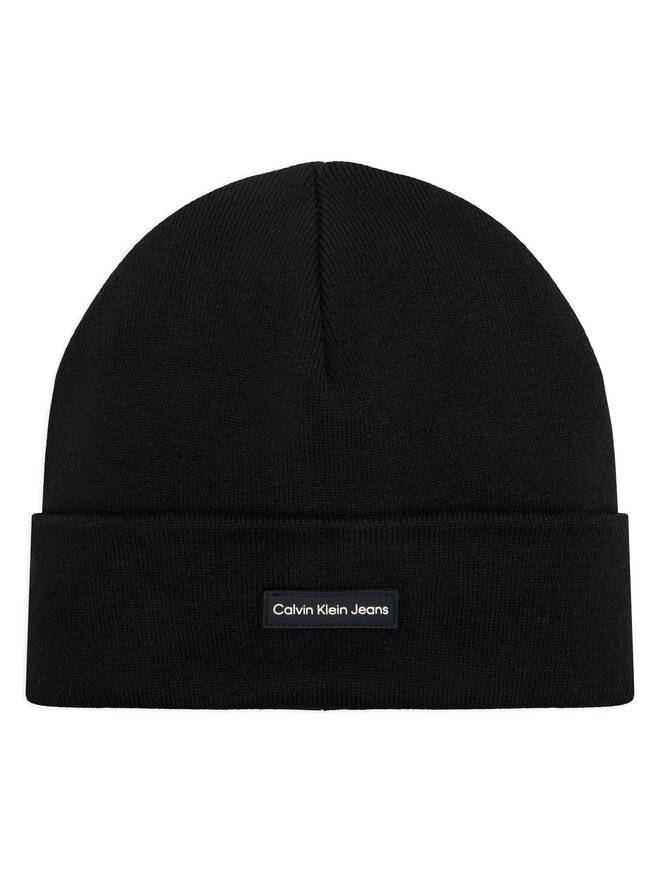 Calvin Klein Jeans Mütze Calvin Klein Jeans Inst Patch Beanie K60K612322 Schwarz