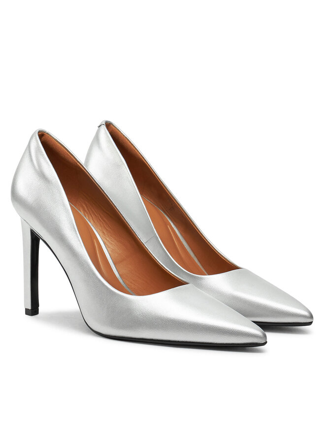 Calvin Klein Magassarkú Calvin Klein Heel Pump 90 - Met HW0HW02431 Ezüst