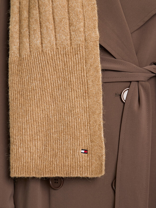 Tommy Hilfiger Шарф Tommy Hilfiger Flag Fluffy AW0AW17787 Бежевий