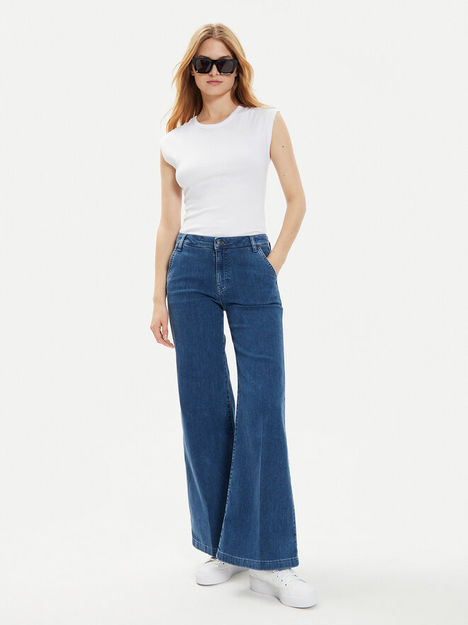 Brave Soul Brave Soul T-Shirt LTS-149LILYWH Weiß Straight Fit