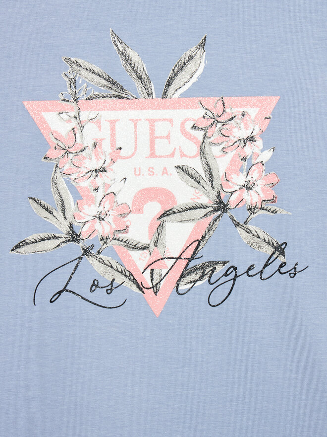 Guess Guess T-shirt J4BI25 J1314 Plava Regular Fit