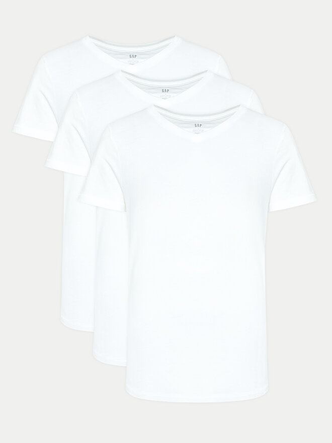 Gap Gap 3 db póló 483955-00 Fehér Regular Fit