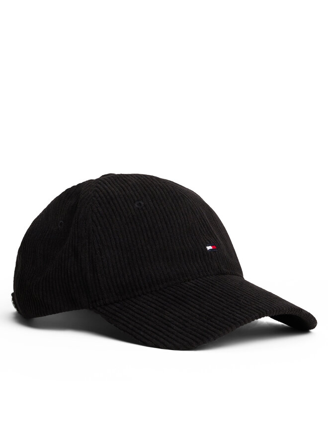 Tommy Hilfiger Cap Tommy Hilfiger Th Flag 6 Panel Cord Cap AM0AM13583 Schwarz