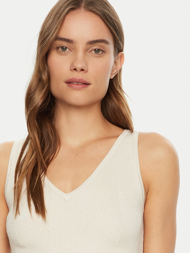 Guess Guess Τοπ W5RR18 Z34O0 Λευκό Regular Fit