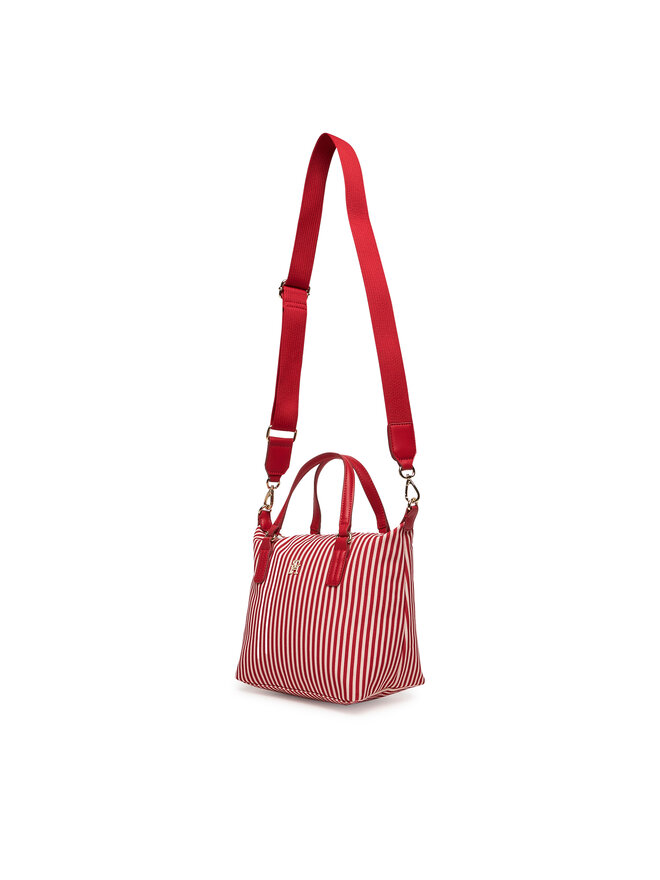 Tommy Hilfiger Torebka Tommy Hilfiger Poppy Summer Small Tote AW0AW17202 Czerwony