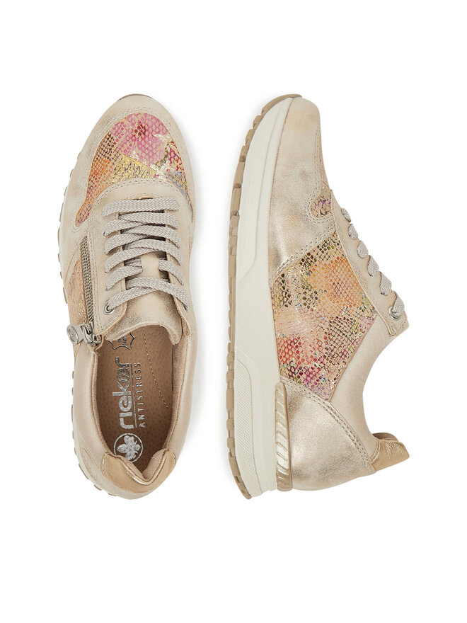 Rieker Sneakersy Rieker N7422-91 Béžová