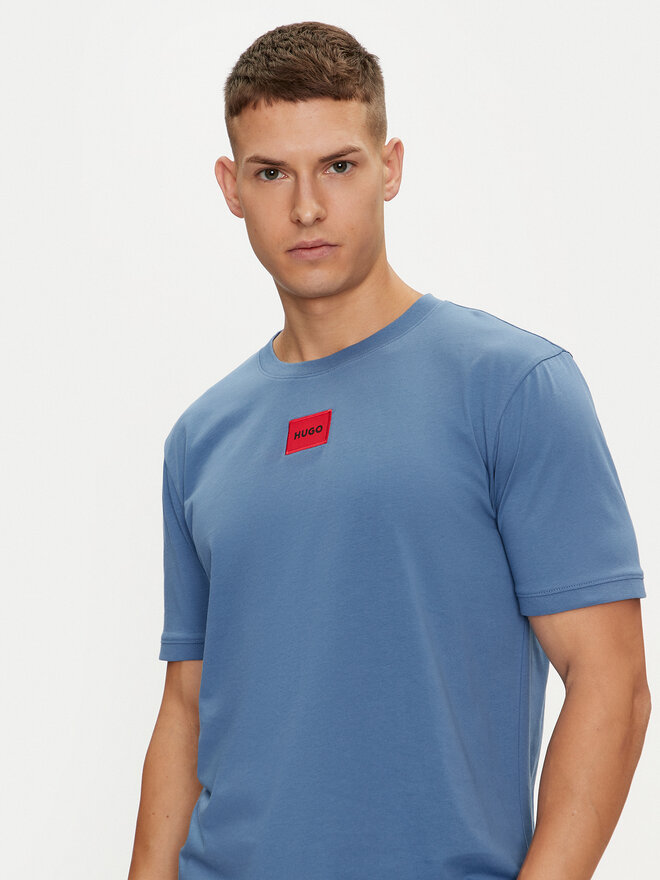 HUGO HUGO Camiseta Diragolino212 50447978 Azul Regular Fit