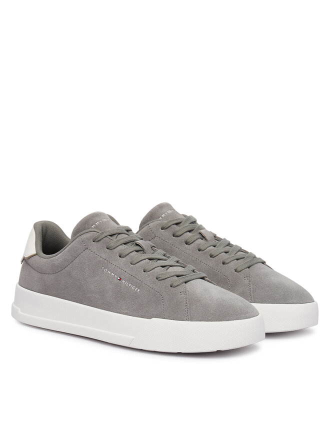 Tommy Hilfiger Sneakers Tommy Hilfiger Th Court Core Suede FM0FM05716 Grau