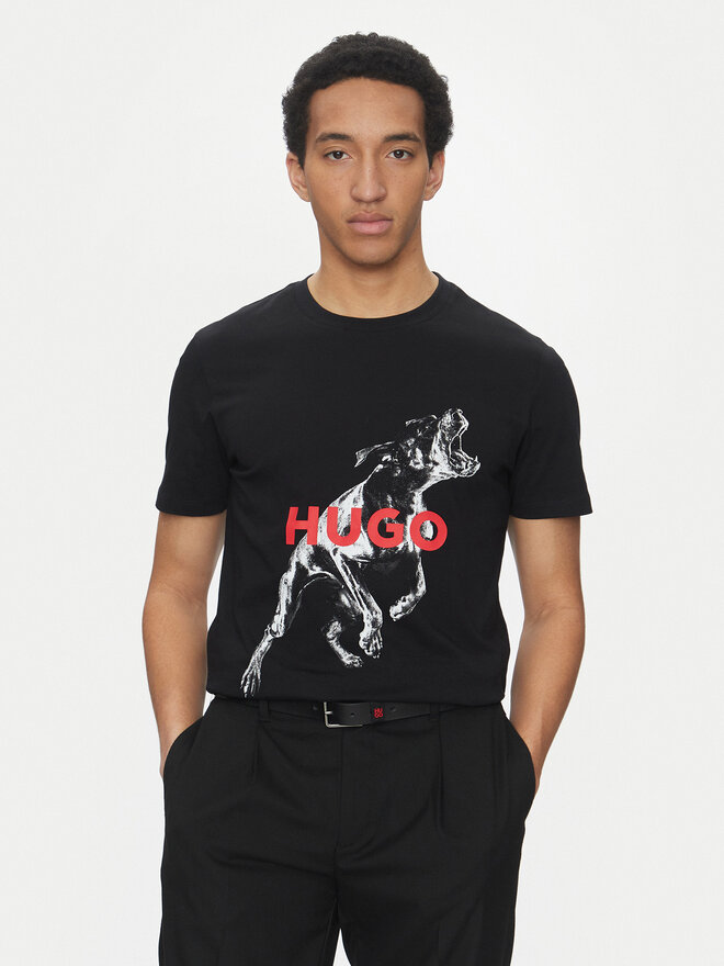 HUGO HUGO Camiseta Deyladec 50530607 Negro Oversize