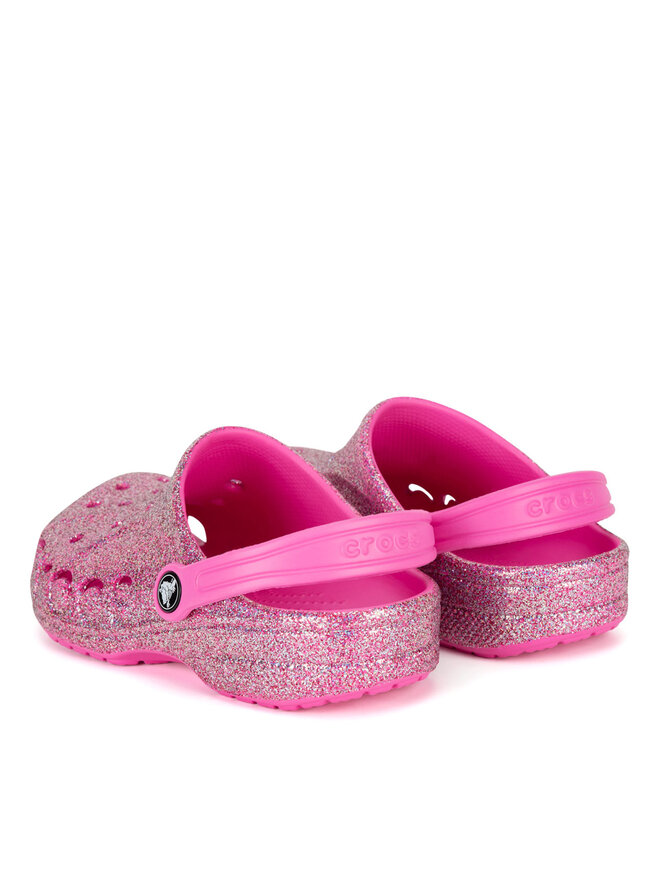 Crocs Şlapi Crocs BAYA GLITTER CLOG T 207014-7AA Roz