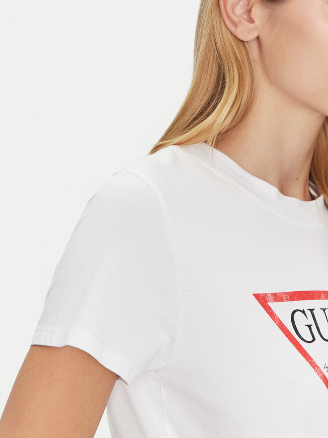 Guess Guess T-Shirt W2BI69 K8FQ1 Λευκό Regular Fit
