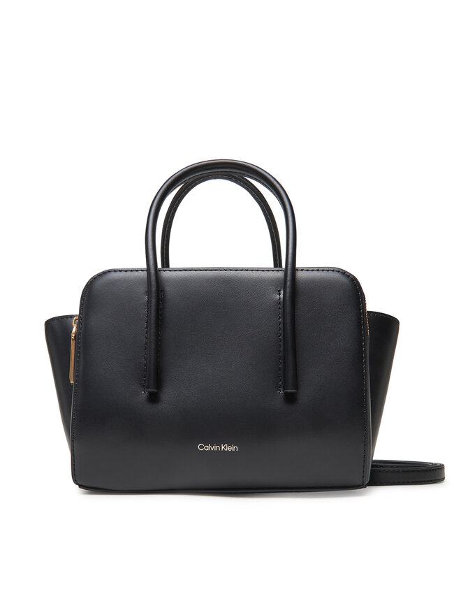 Calvin Klein Τσάντα Calvin Klein Carryall Micro Leather Tote LV04F3057G Μαύρο