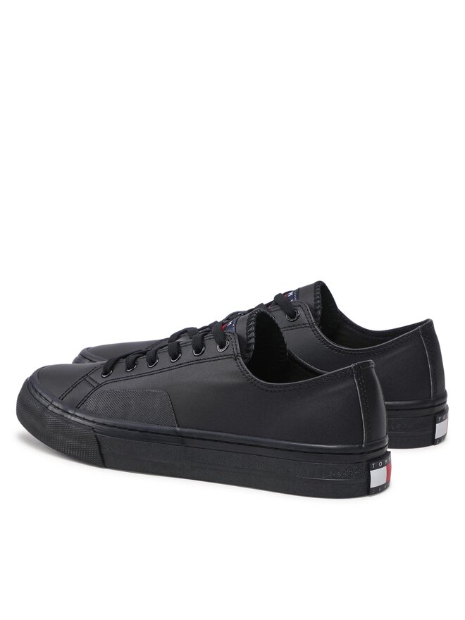 Tommy Jeans Tenisky Tommy Jeans Leather Vulc EM0EM01047 Černá
