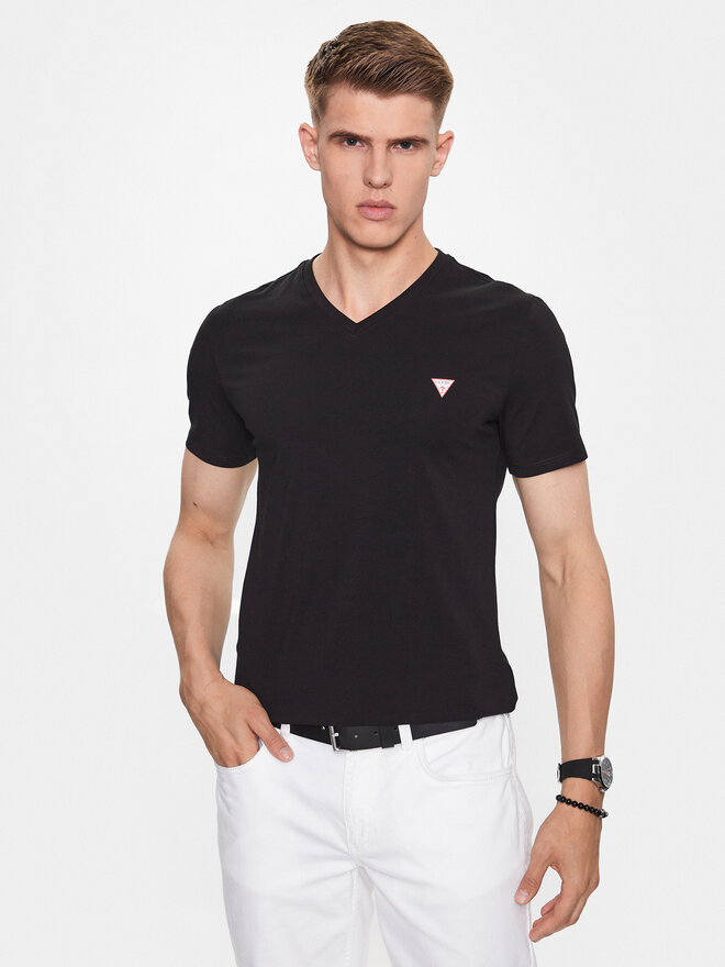 Guess Guess T-Shirt M2YI32 J1314 Μαύρο Slim Fit