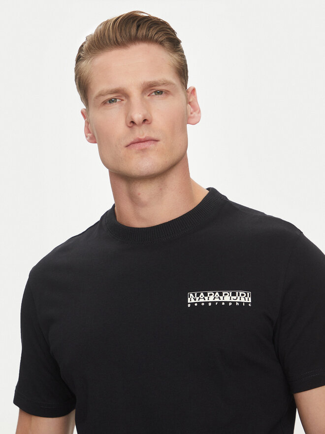 Napapijri Napapijri T-Shirt S-Sovana NP0A4IE4 Μαύρο Regular Fit