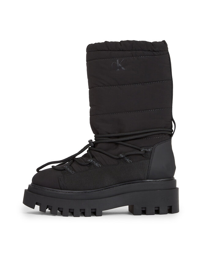 Calvin Klein Jeans Schneeschuhe Calvin Klein Jeans Flatform Snow Boot Nylon Wn YW0YW01146 Schwarz