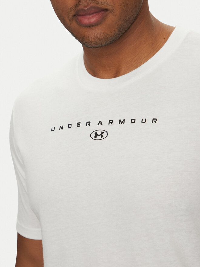 Under Armour Under Armour Marškinėliai Stacked Logo SS 6000211 Balta Loose Fit