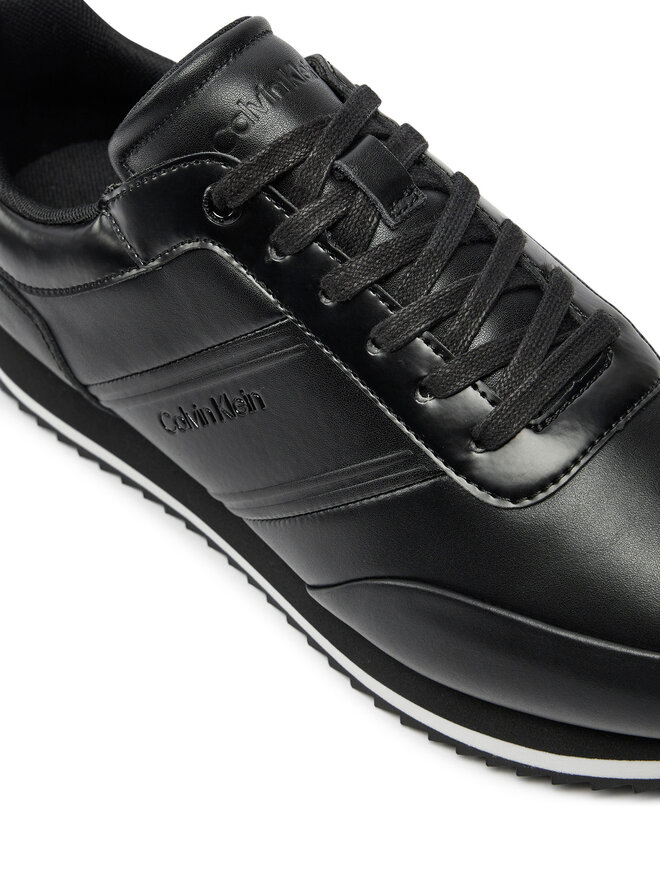 Calvin Klein Sneakers Calvin Klein Low Top Lace Up Lth Hf HM0HM01553 Schwarz