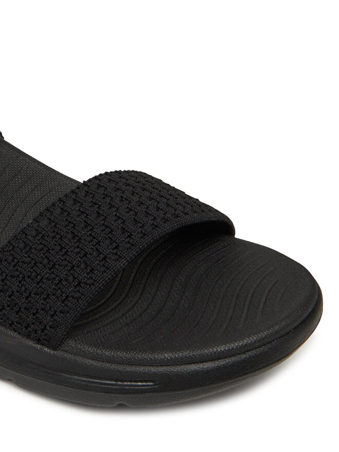 Skechers Sandały Skechers Go Walk Arch Fit Sandal-Polished 140264/BBK Czarny