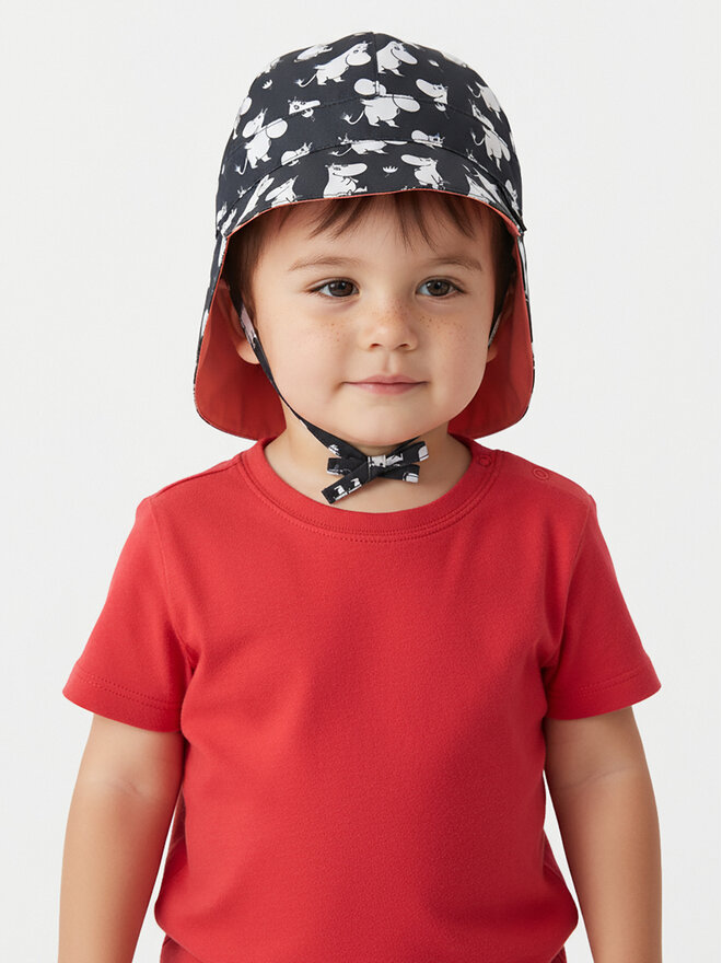 Reima Cap Reima Moomin Solskydd 5300269A Schwarz