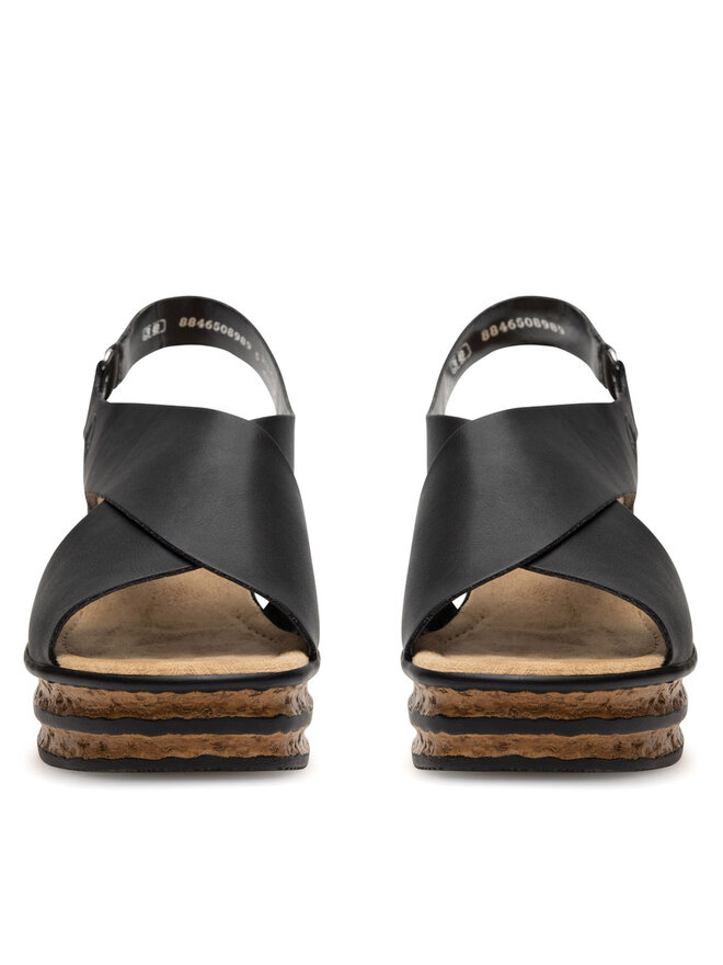 Rieker Sandalen Rieker 68189-00 Schwarz