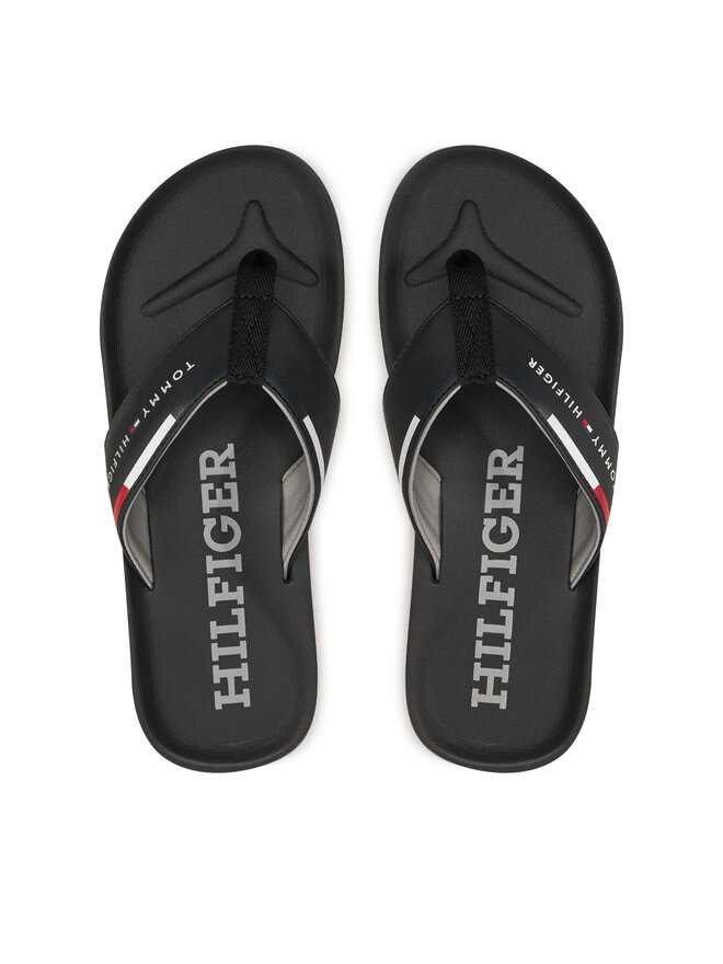 Tommy Hilfiger Žabky Tommy Hilfiger Comfort Hilfiger Beach Sandal FM0FM05096 Čierna