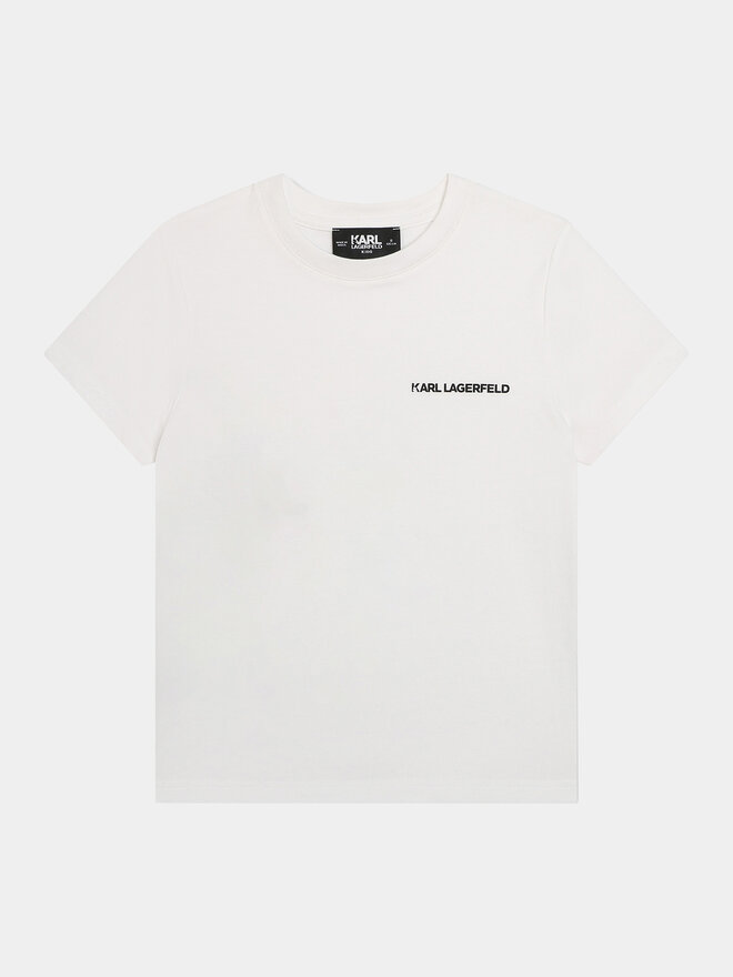 Karl Lagerfeld Kids Karl Lagerfeld Kids Camiseta Z30056 S Blanco Regular Fit