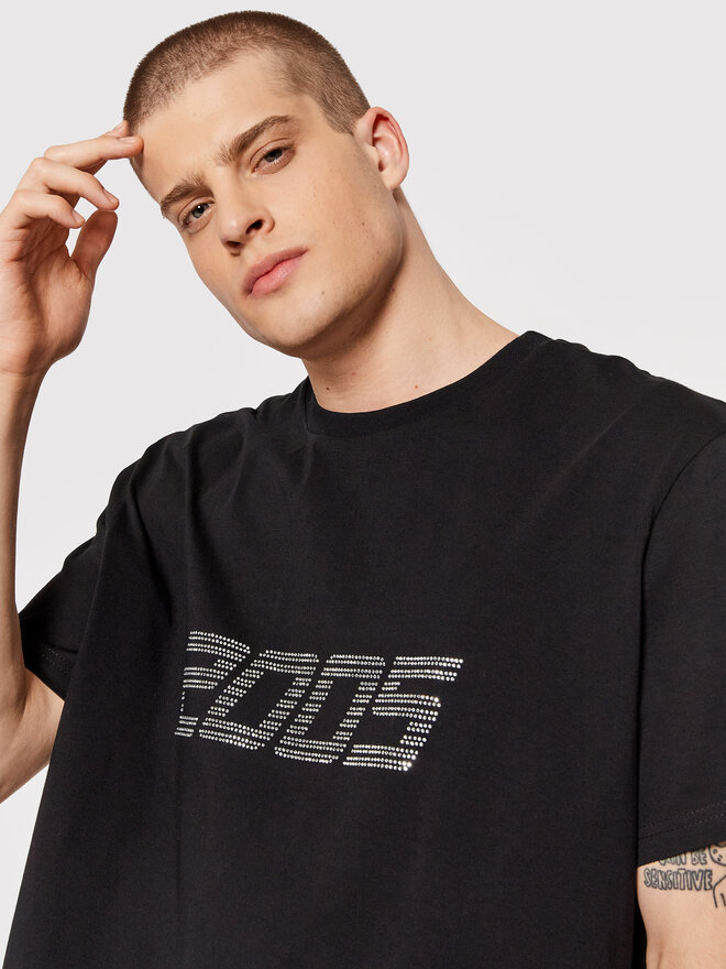 2005 2005 T-Shirt Unisex Signature Tee Μαύρο Relaxed Fit